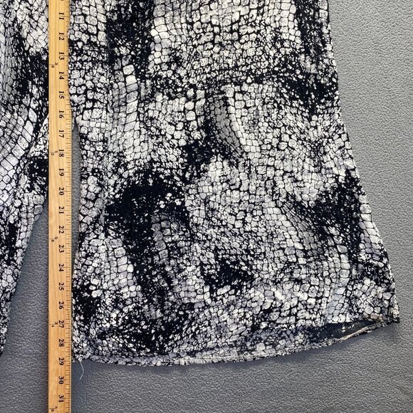 Solitaire Womens elastic Waist Wide Legs Pants Size Large 100% Rayon - Picture 8 of 14